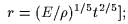 r = (E/r)1/5t2/5];